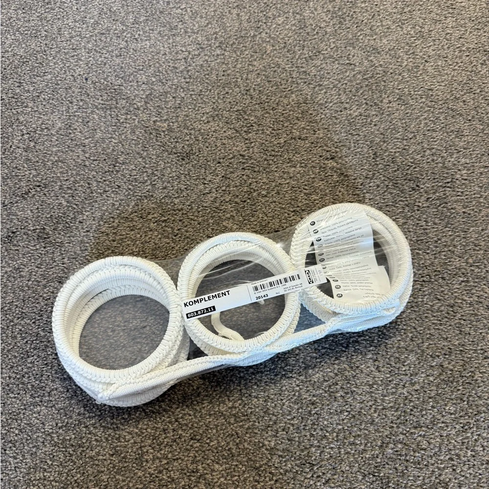 IKEA Komplement Multi-Use Hanger White Ivory Scarf Tie Belt Organizer 603.872.11